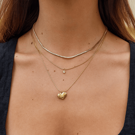 Cordelia Gouden Kristallen Ketting