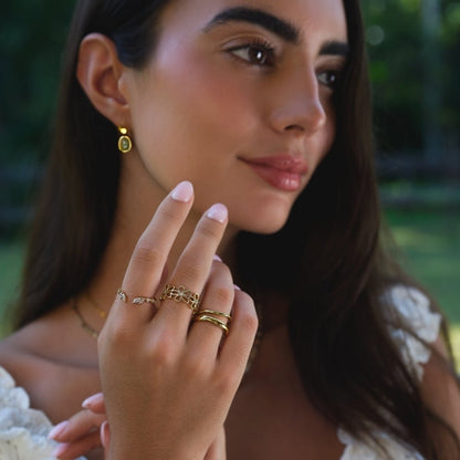 Lily Crystal Gold Wijnring