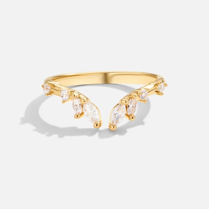 Lily Crystal Gold Wijnring