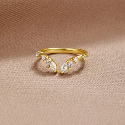 Lily Crystal Gold Wijnring