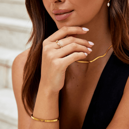Lily Crystal Gold Wijnring