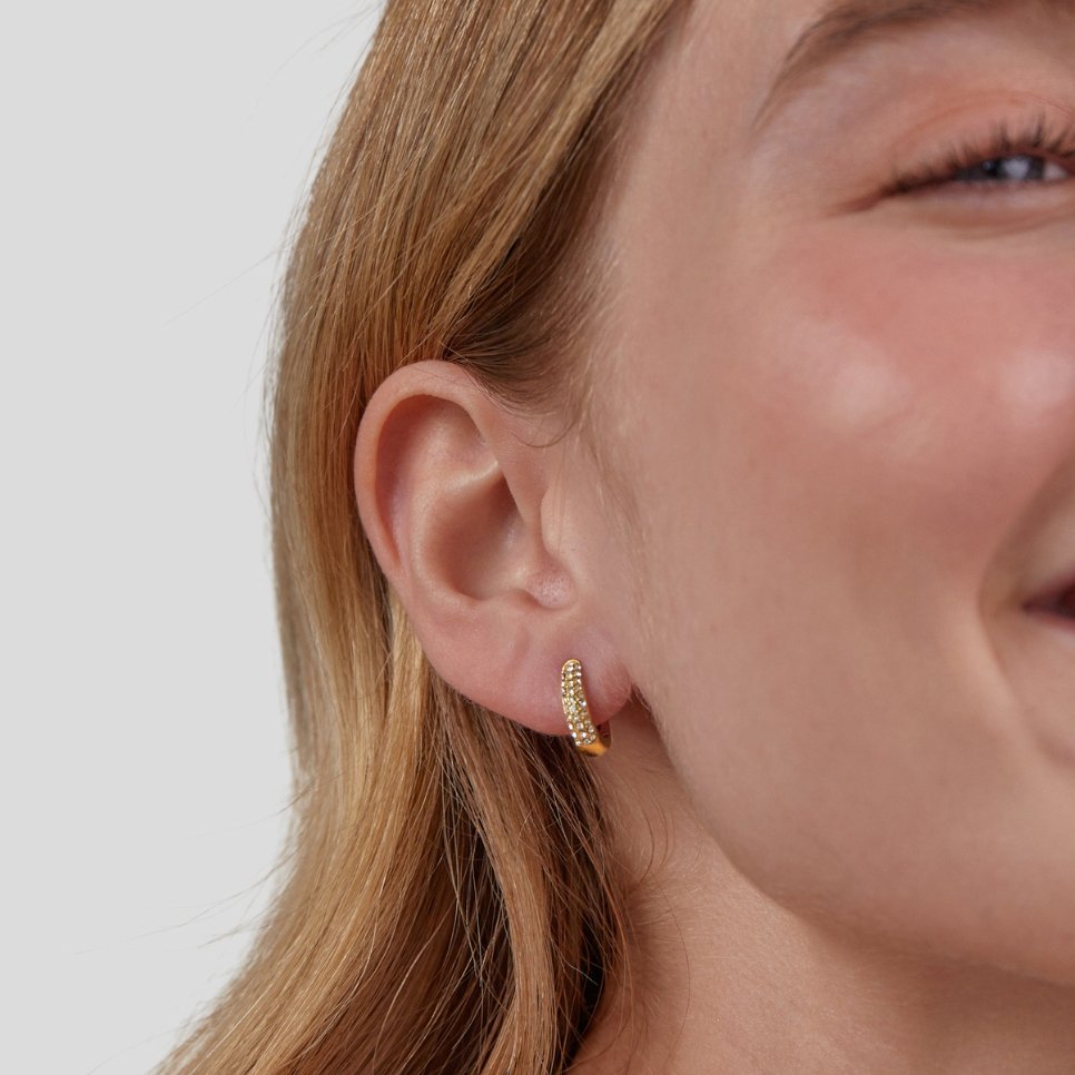 Lily Kristallen Hoepel Oorbellen