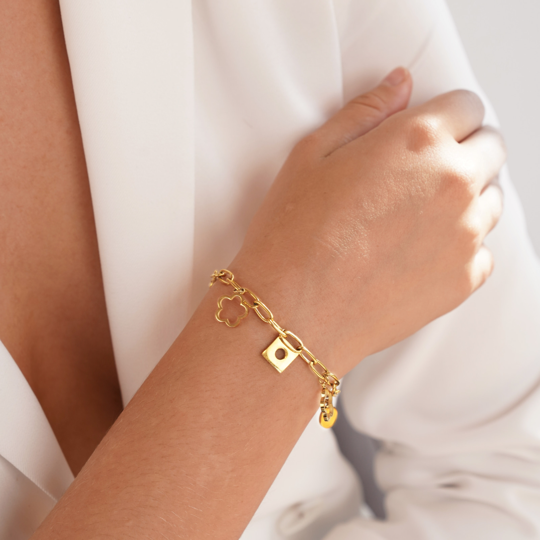 Geluks Daisy Bedelarmband