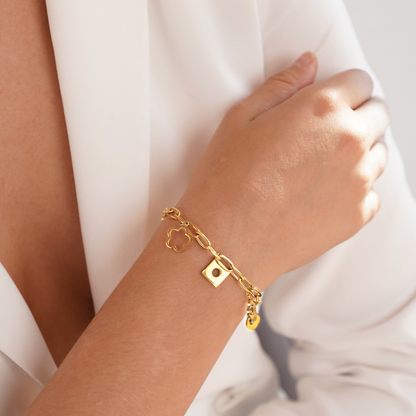 Geluks Daisy Bedelarmband