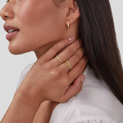 Marissa Witte Kristal Laagjes Ring