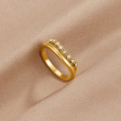 Marissa Witte Kristal Laagjes Ring