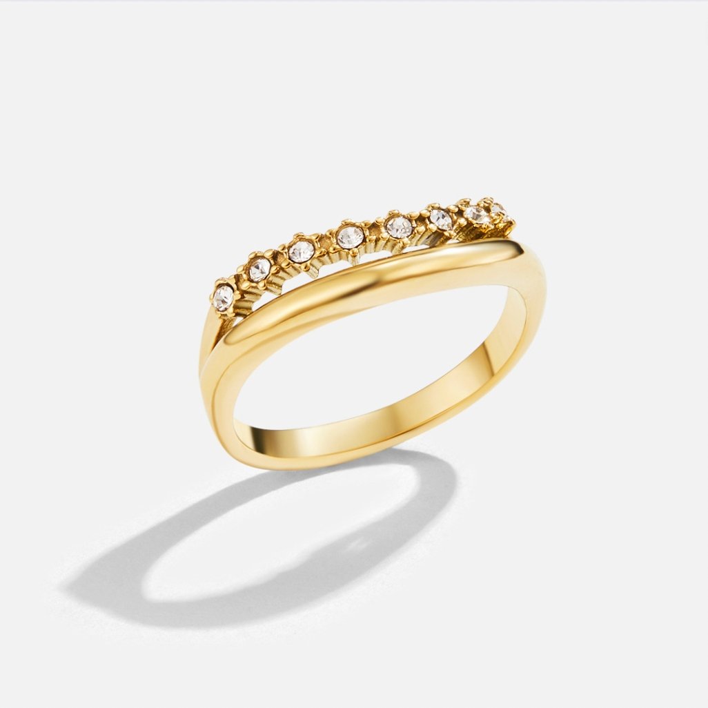 Marissa Witte Kristal Laagjes Ring