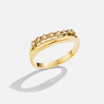 Marissa Witte Kristal Laagjes Ring