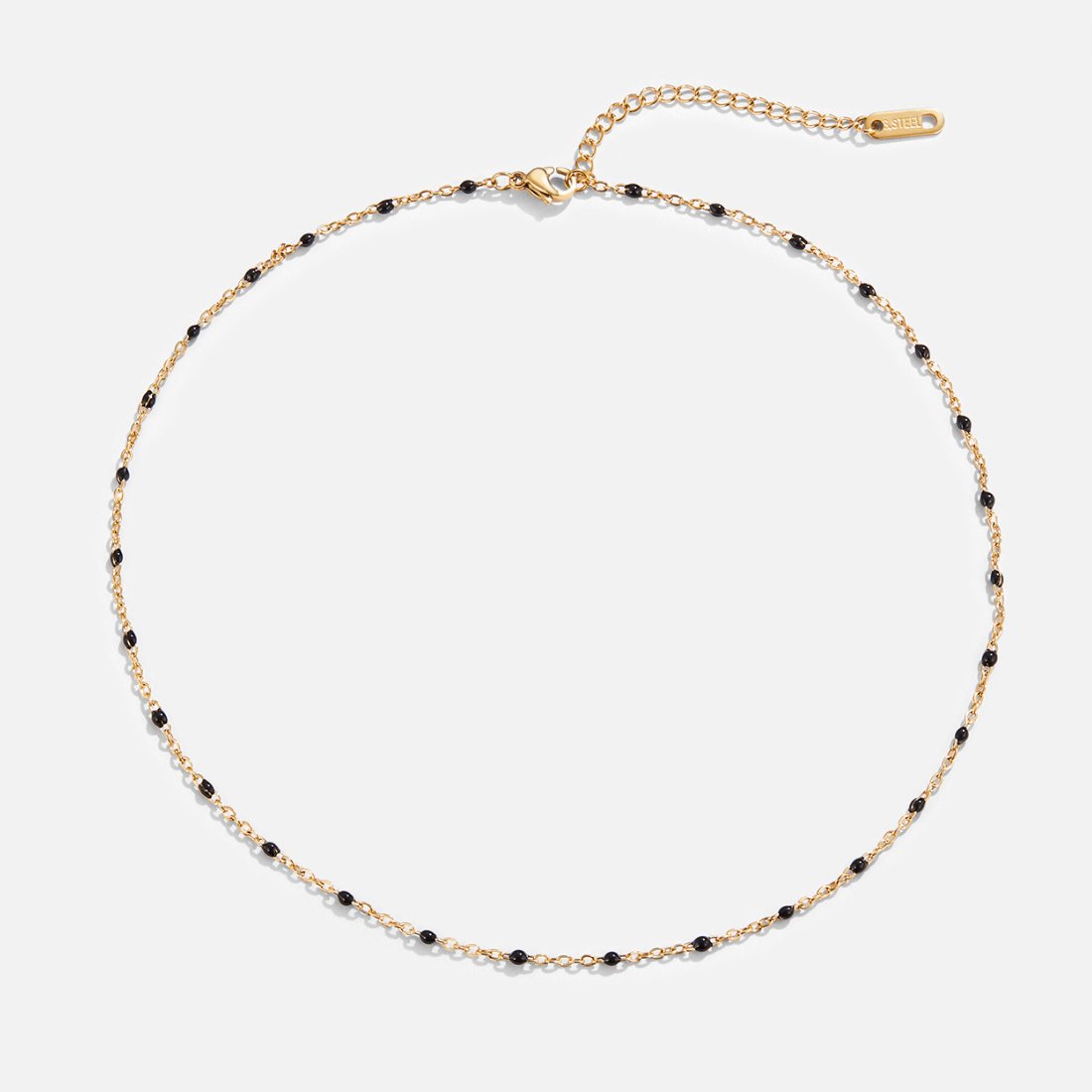Mila Zwarte Kralen Ketting