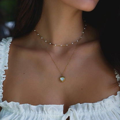 Mila Witte Kralen Ketting