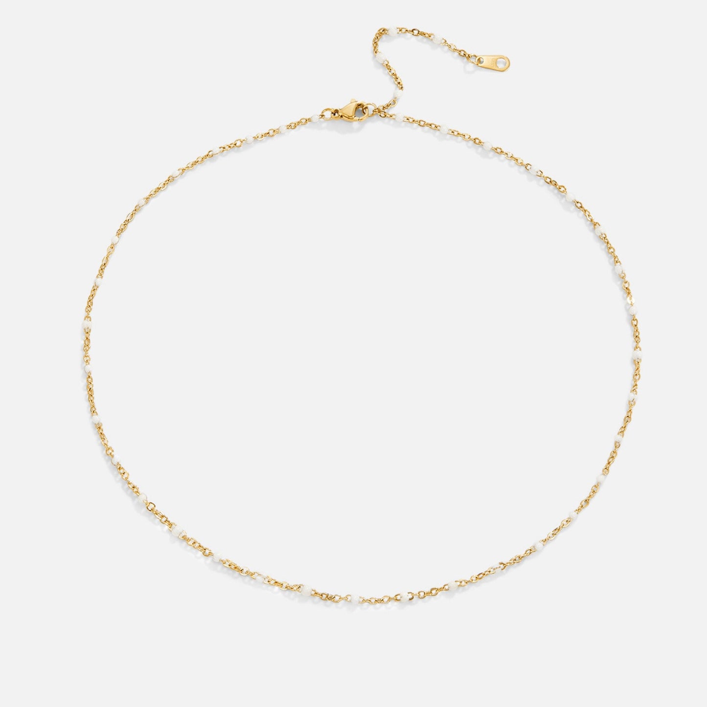 Mila Witte Kralen Ketting
