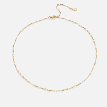 Mila Witte Kralen Ketting