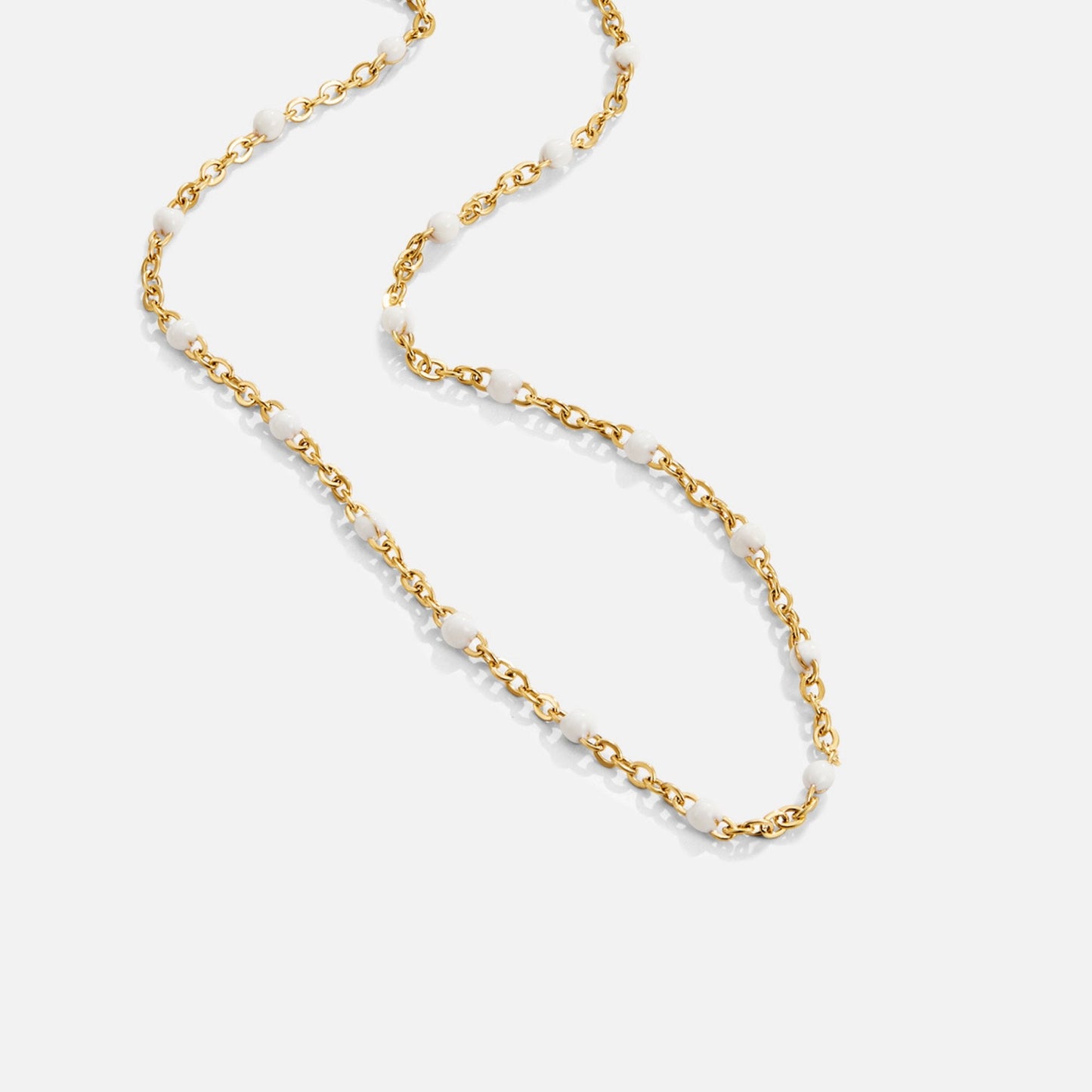 Mila Witte Kralen Ketting