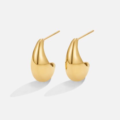Mini Gebogen Gouden Hoops