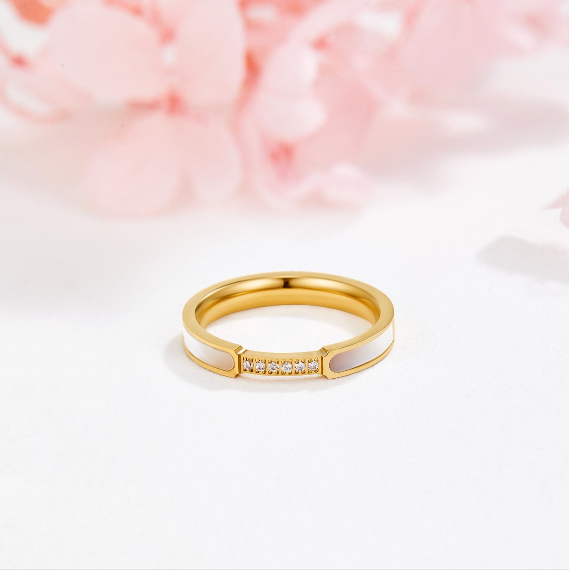 Moeder van Parel & Kristallen Ring