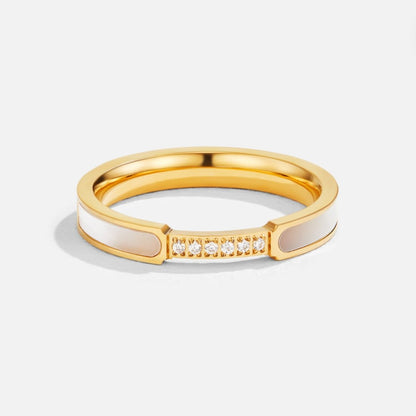 Moeder van Parel & Kristallen Ring
