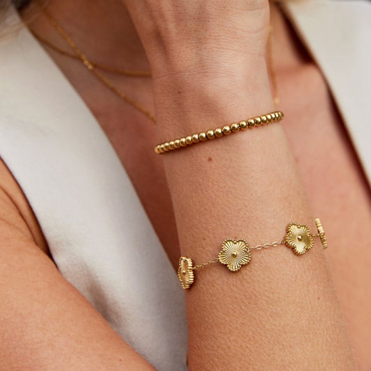 Niloya Gouden Armband met Kralen