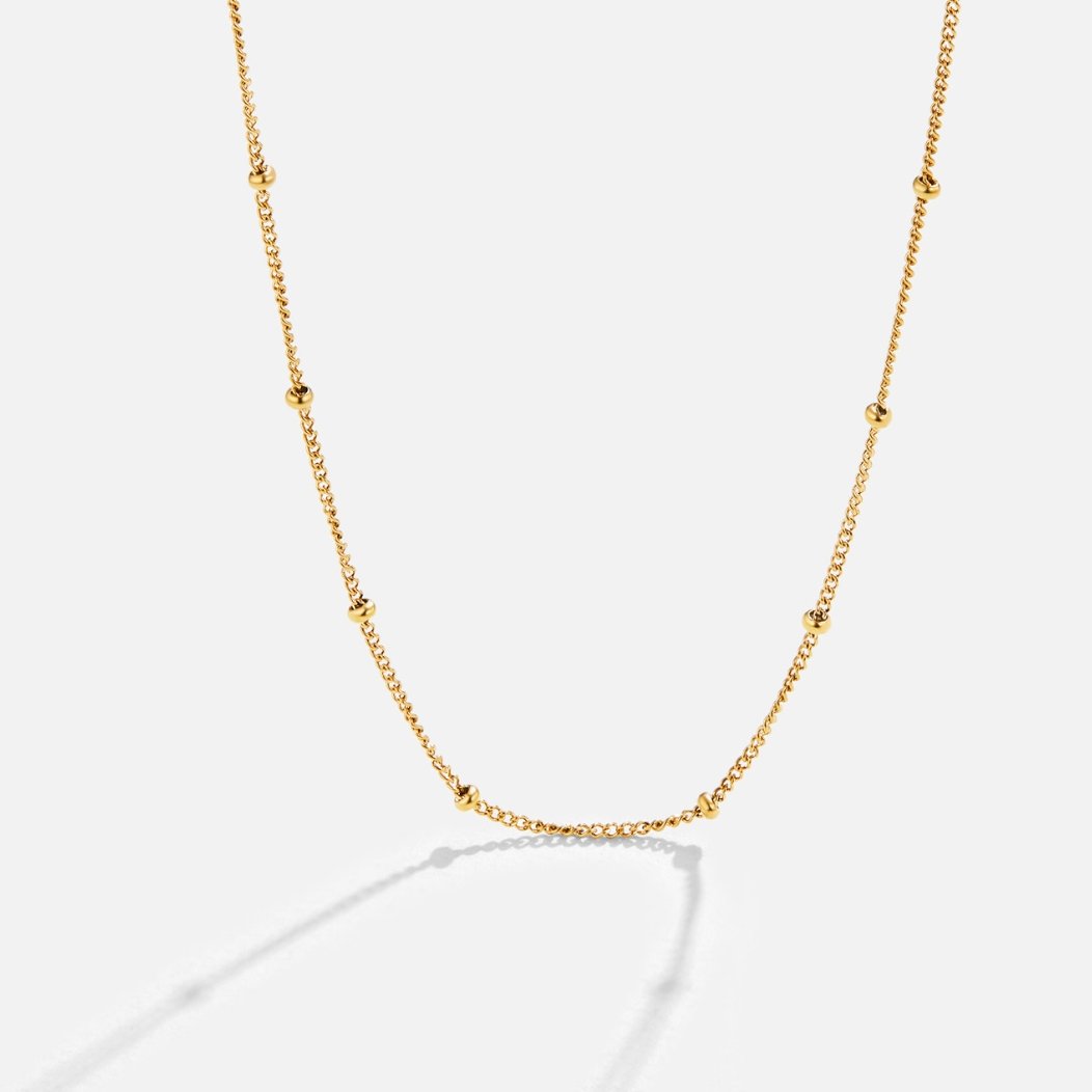 Niyah Kralen Gouden Kettinghalsketting