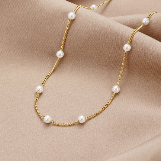 Nura Pearl 18K Gouden Ketting