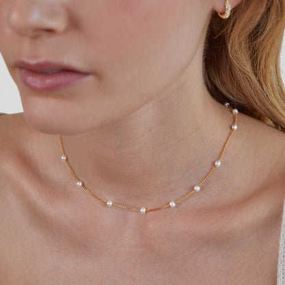 Nura Pearl 18K Gouden Ketting