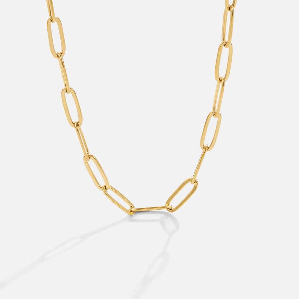 Paperclip Gouden Ketting