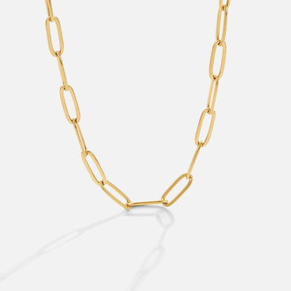 Paperclip Gouden Ketting