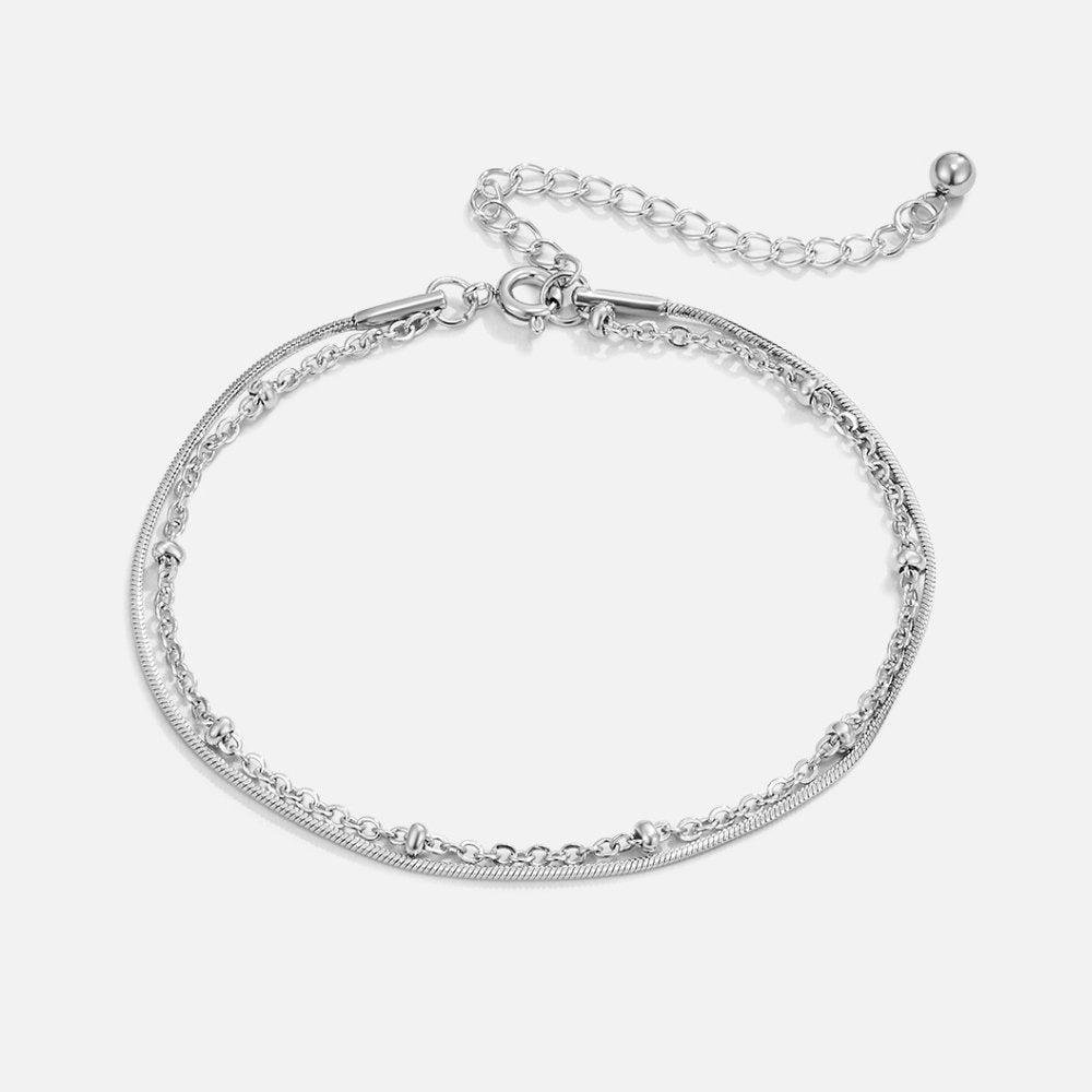 Pia Zilveren Gelaagde Armband