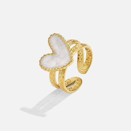 Gouden Hart Motif Ring