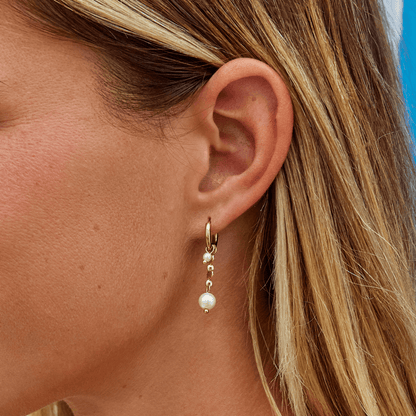 Rini Parels Tassel Oorbellen