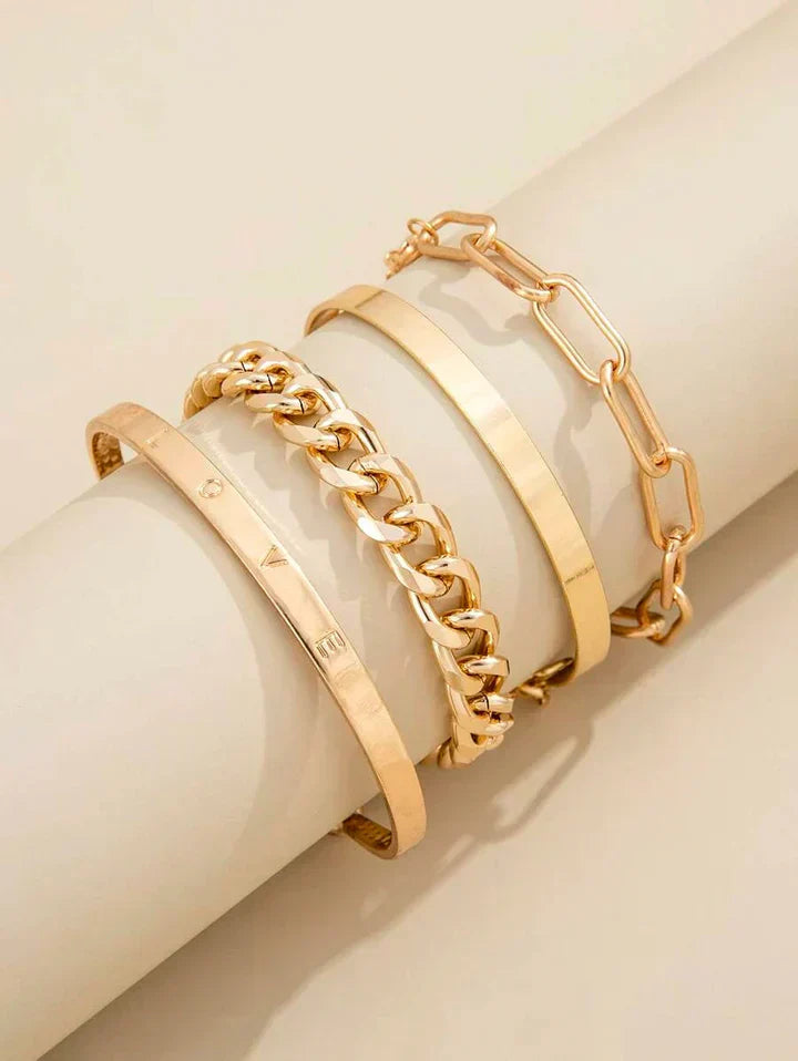 Elan Mercer Armband Set | Goud