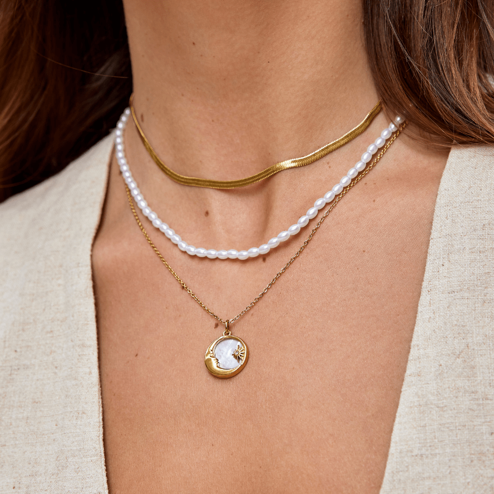 Sarya Slangenketting Gouden Halsketting
