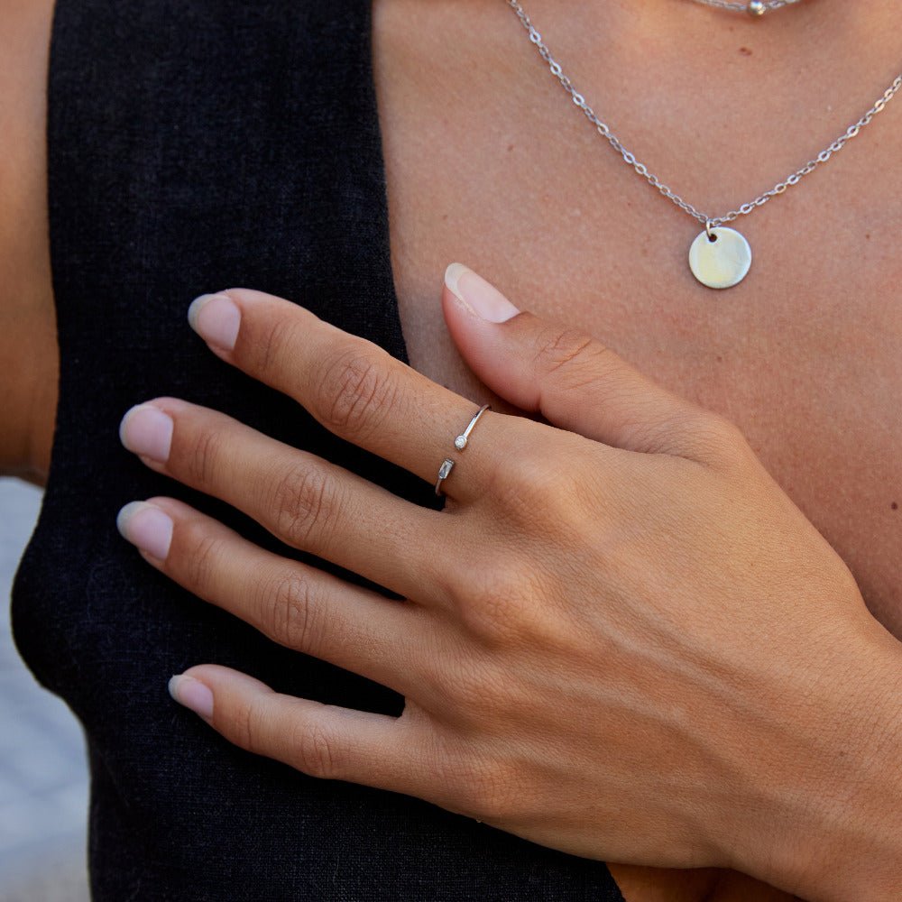 Serena Zilveren Kristallen Ring
