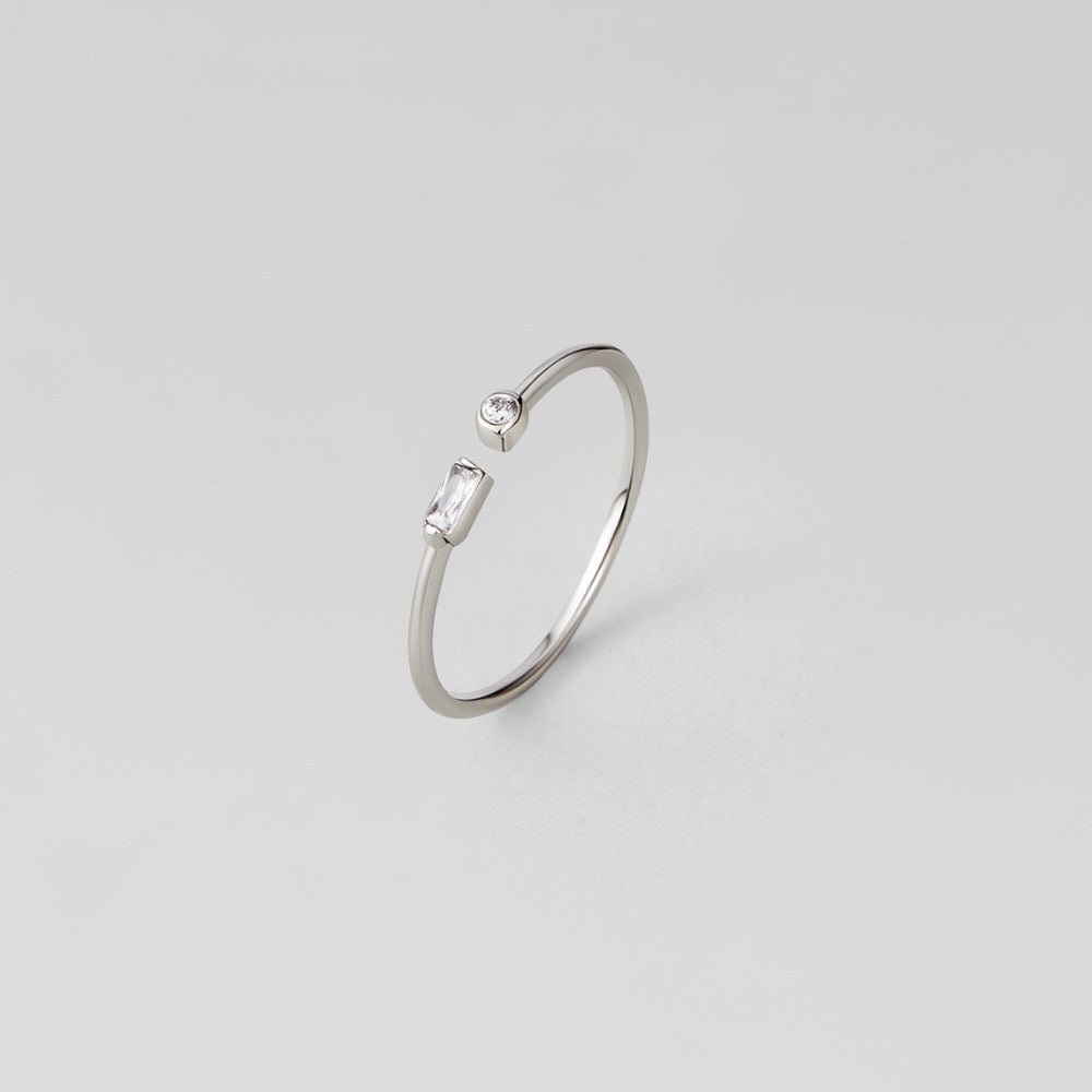 Serena Zilveren Kristallen Ring