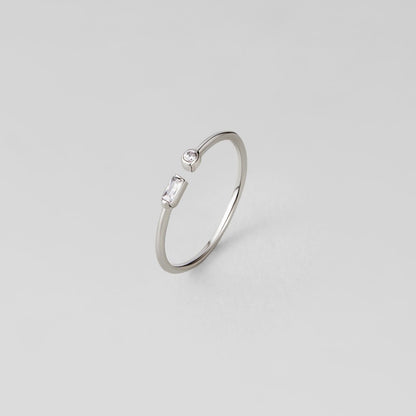 Serena Zilveren Kristallen Ring