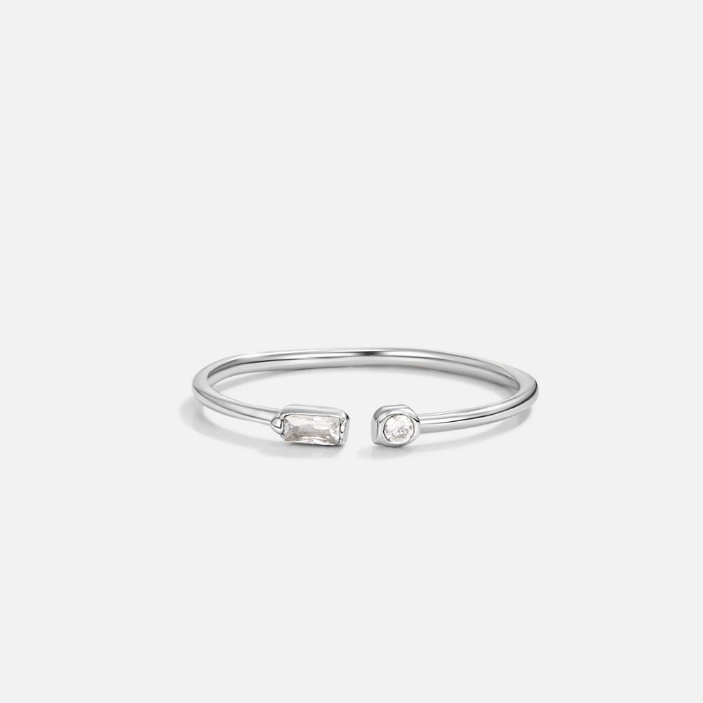 Serena Zilveren Kristallen Ring