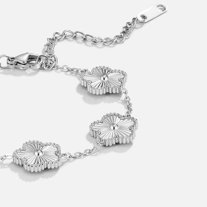 Zilveren Klaverarmband