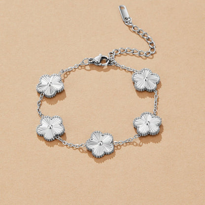 Zilveren Klaverarmband