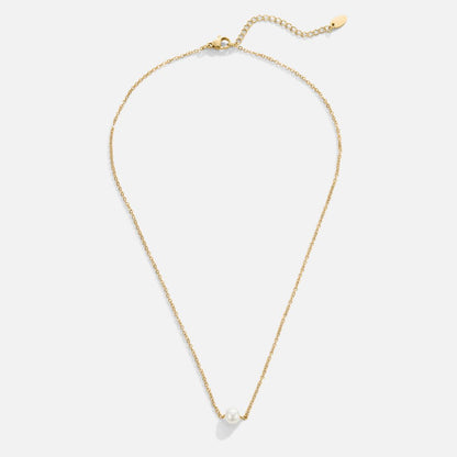 Solitaire Gouden Parel Ketting