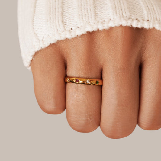 Tali Regenboog Kristallen Ring