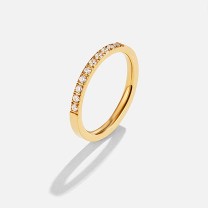 Tijdloze Schoonheid 18K Kristallen Ring