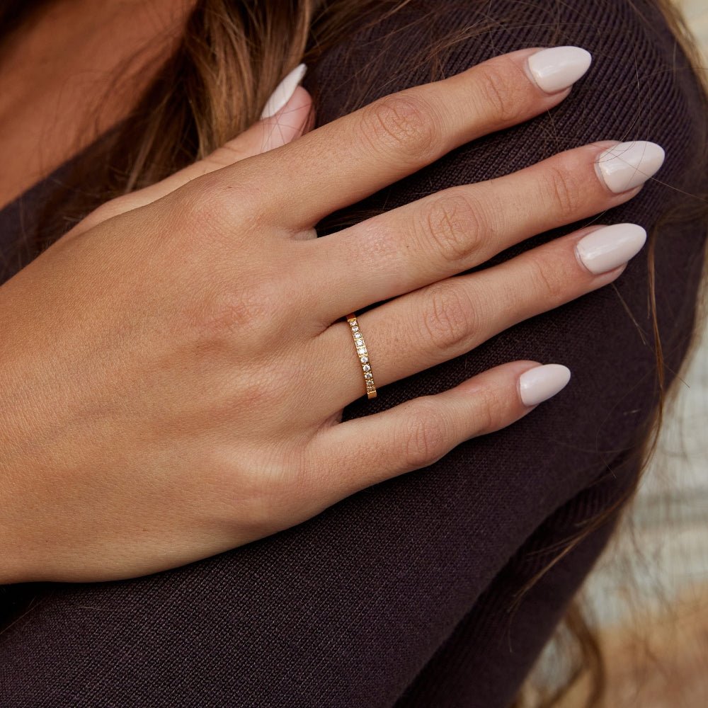 Tijdloze Schoonheid 18K Kristallen Ring