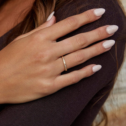 Tijdloze Schoonheid 18K Kristallen Ring