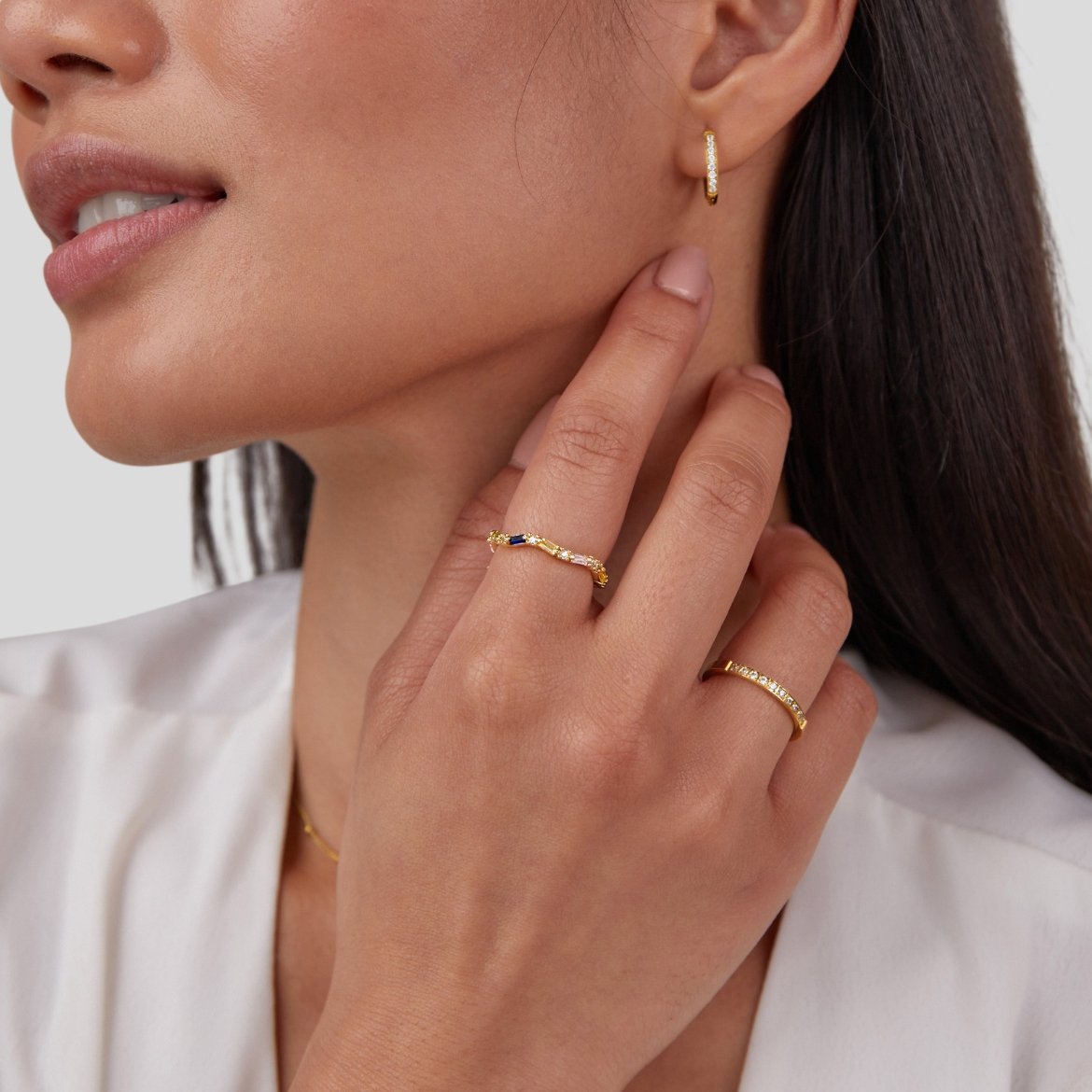 Tijdloze Schoonheid 18K Kristallen Ring