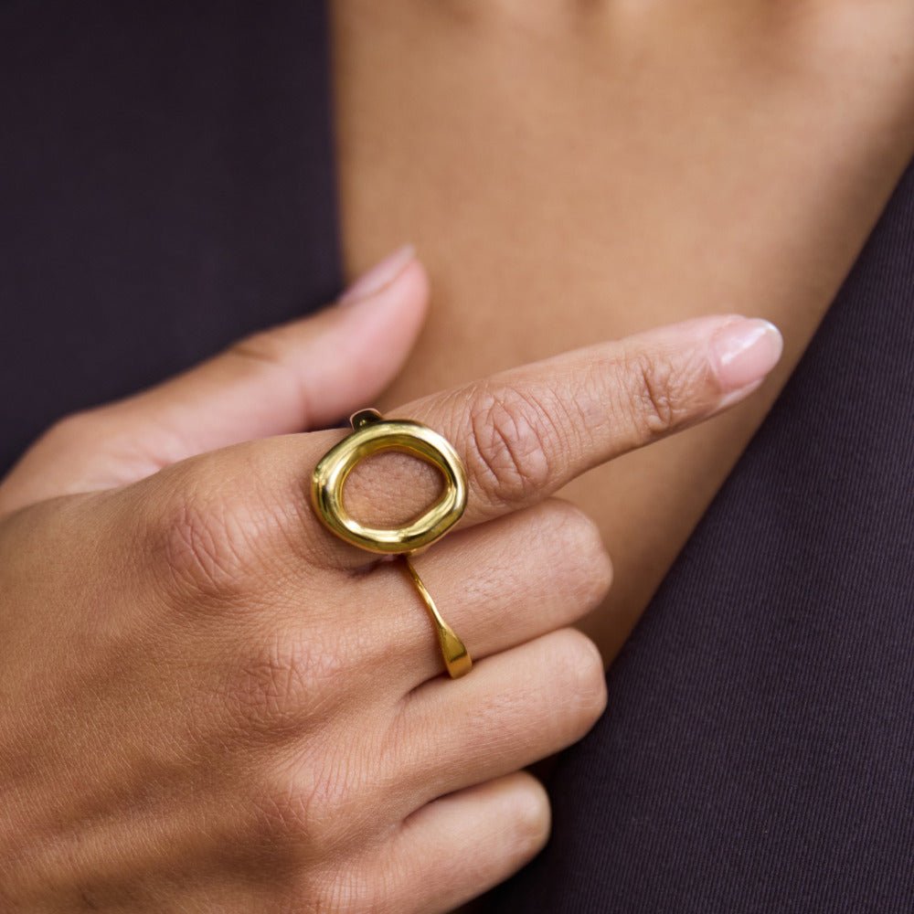 Vina Gesmolten Gouden Ring
