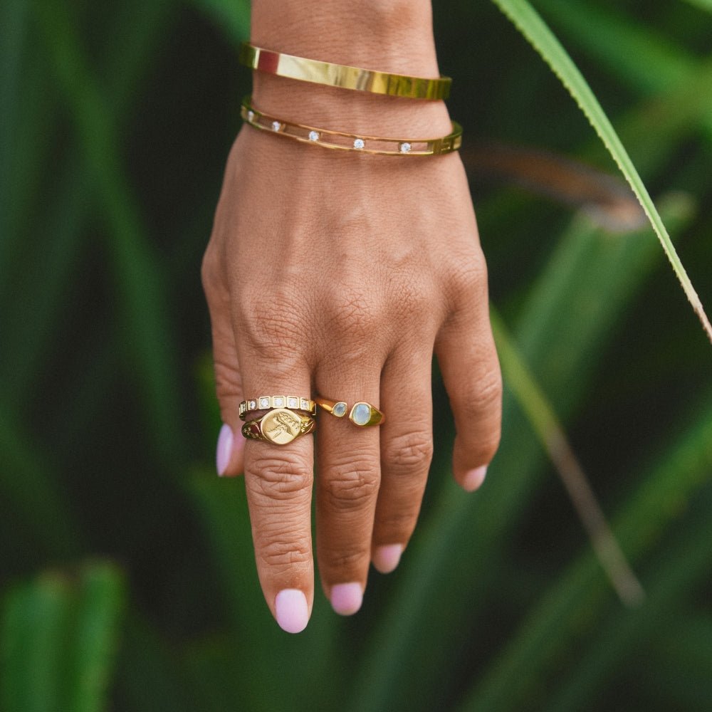 Vintage Aquamarijn Wrap Ring