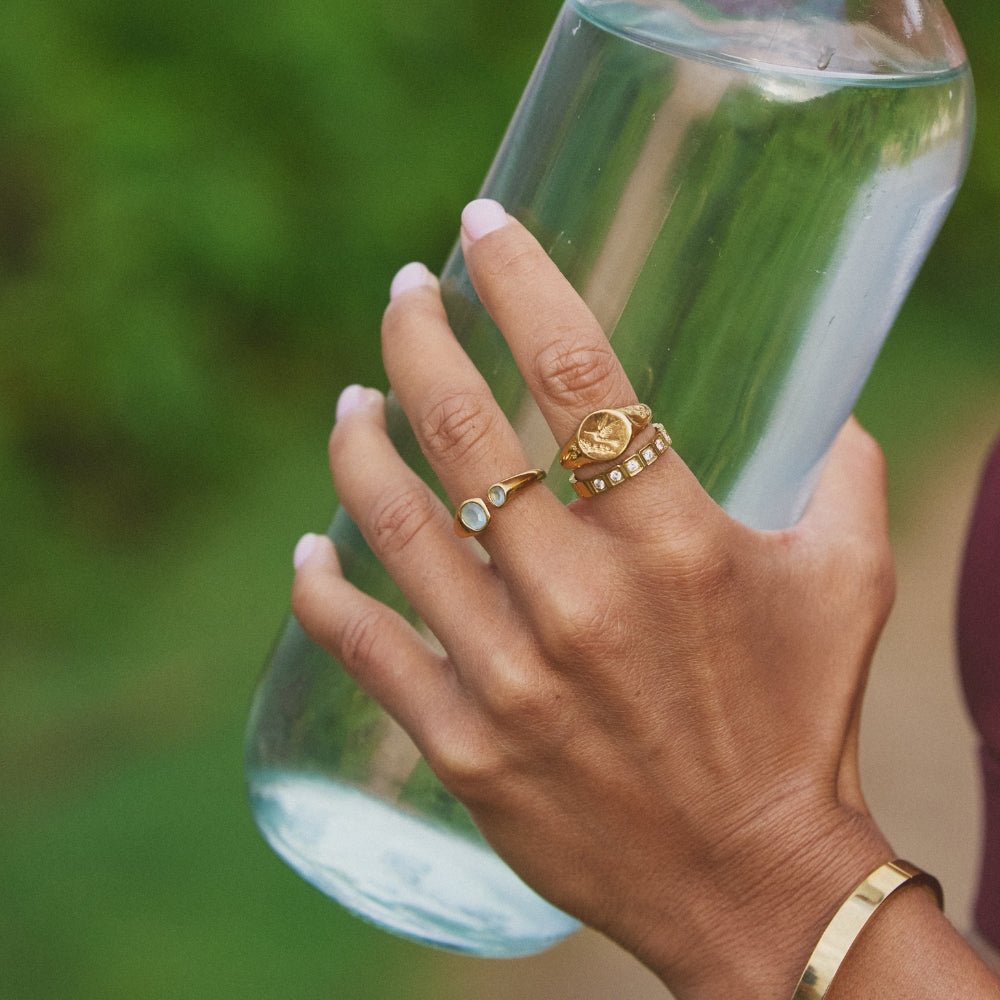 Vintage Aquamarijn Wrap Ring
