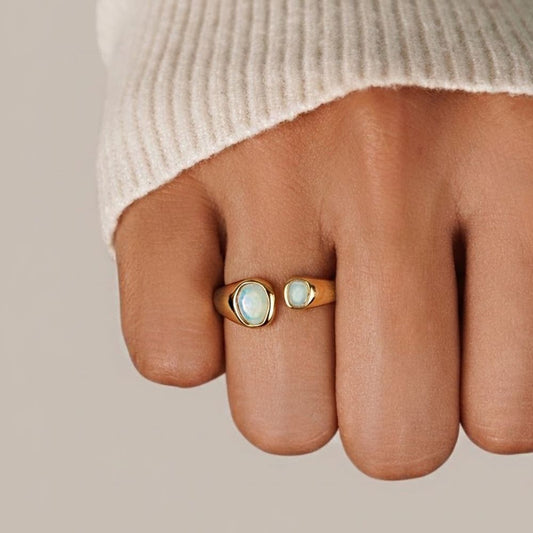 Vintage Aquamarijn Wrap Ring
