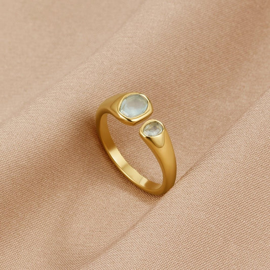 Vintage Aquamarijn Wrap Ring