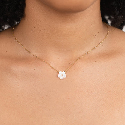 Witte Bloesem Bloem Ketting