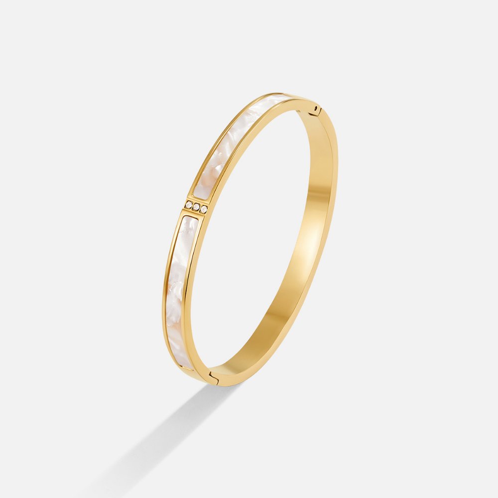 Witte Sahara Gouden Armband